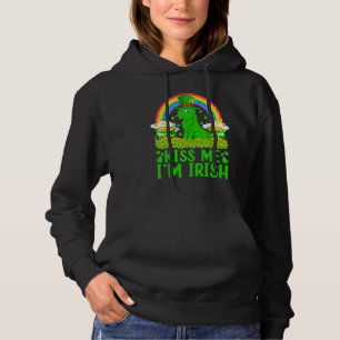Funny Rainbow Kiss Me I'm Irish Wolf St Patrick's Hoodie