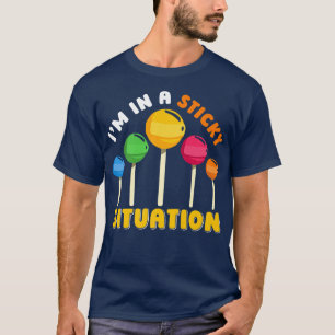 Funny Rainbow Sucker Candy Stick Lollipop730 T-Shirt