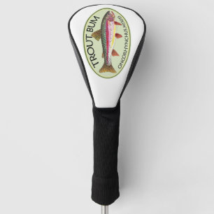 Funny Rainbow Trout Bum Fishing Golf Head Cover