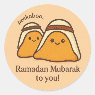 Funny Ramadan Mubarak To You Classic Round Sticker