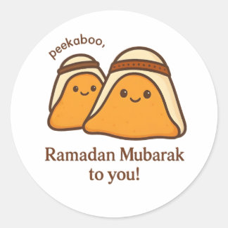 Funny Ramadan Mubarak To You Classic Round Sticker