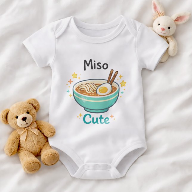 Funny Ramen Baby Bodysuit Miso Cute (Creator Uploaded)