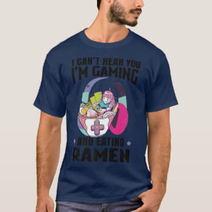 Funny Ramen Bowl Japan Asia Gamer Gaming  T-Shirt