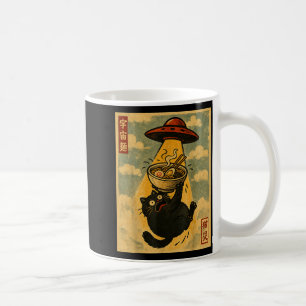 Funny Ramen Cat Japanese Anime Ufo Men Women Teens Coffee Mug