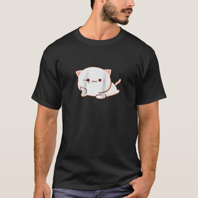 Funny Ramen Cat Kawaii Anime Japanese Gift Men Wom T-Shirt (Front)
