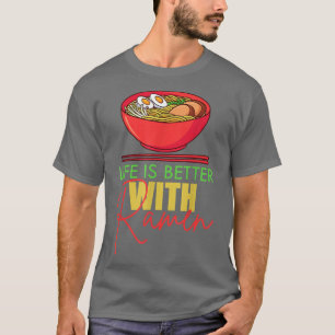 Funny Ramen Food Noodles Japanese Anime Fun Lovers T-Shirt