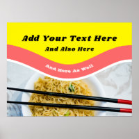 Funny Ramen Noodles Packet Custom Message