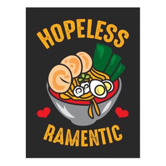 Funny Ramen Noodles Pun Romantic Lover Postcard Uk 4312