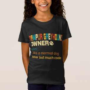 Funny Rampur Greyhound Vintage Retro Dog Mum Dad G T-Shirt