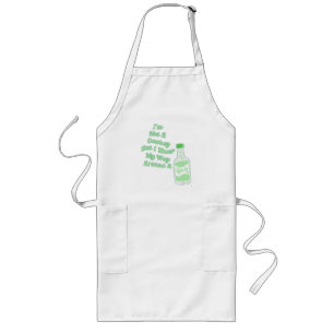 Funny Ranch Dressing Cowboy Humour Art Logo Long Apron
