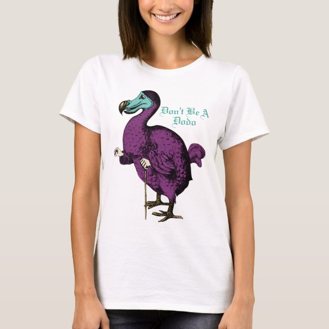 Funny Random Alice in Wonderland Dodo Bird T-Shirt (Front)