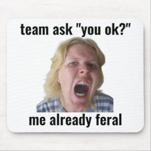 Funny Ranked Gamer Meme Mouse Pad