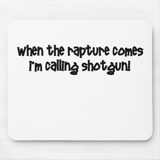 Funny rapture mouse mat (Front)