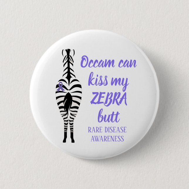 Funny Rare Disease Awareness  6 Cm Round Badge (Front)