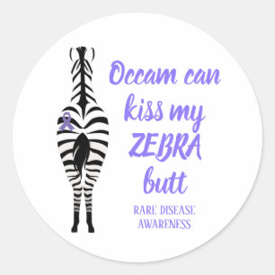 Funny Rare Disease Awareness Classic Round Sticker