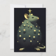Funny Rat Christmas Cards