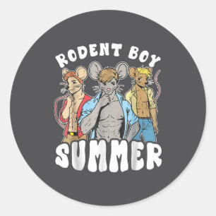 Funny Rat Lover Quote Rodent Boy Summer Cool Vacat Classic Round Sticker