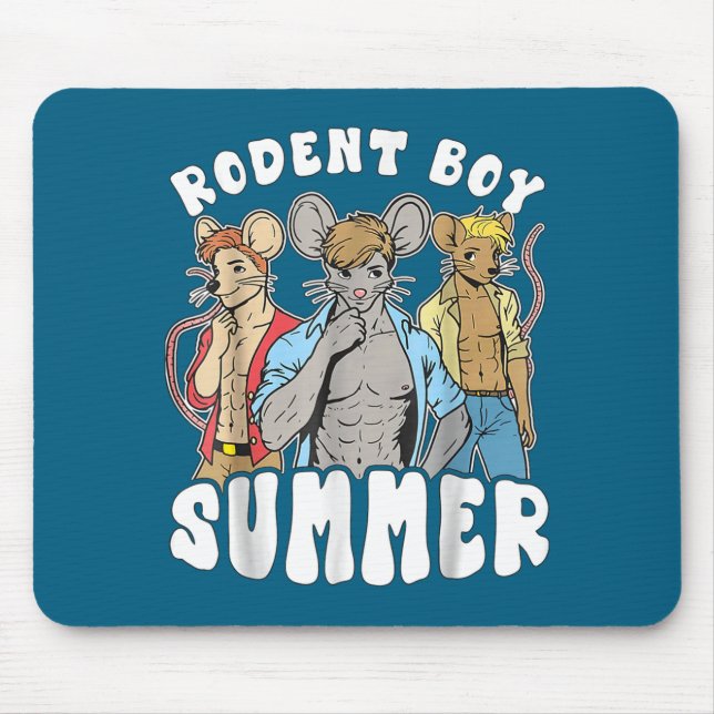 Funny Rat Lover Quote Rodent Boy Summer Cool Vacat Mouse Mat (Front)