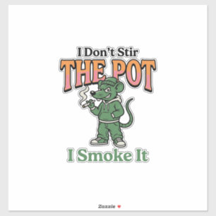Funny Rat Pot Quote Vintage Engraving Design_1