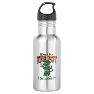 Funny Rat Pot Quote Vintage Engraving Design_1 532 Ml Water Bottle