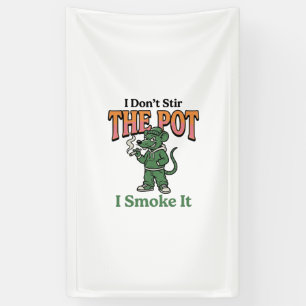 Funny Rat Pot Quote Vintage Engraving Design_1 Banner