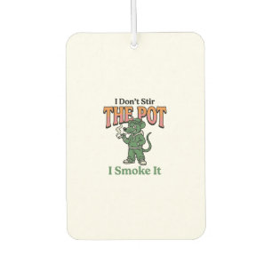Funny Rat Pot Quote Vintage Engraving Design_1 Car Air Freshener