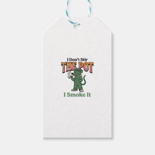 Funny Rat Pot Quote Vintage Engraving Design_1 Gift Tags