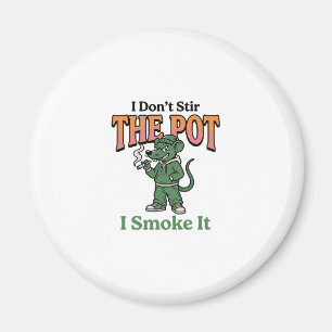 Funny Rat Pot Quote Vintage Engraving Design_1 Magnet