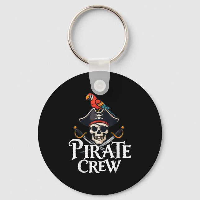 Funny Rate Crew Halloween Costume Shirt  Key Ring (Front)