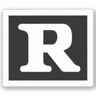 Funny Rated R Restricted Symbol