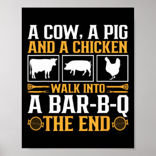 Funny Rbecue Bbq Joke Grill Lover Pitmaster Grilli Poster