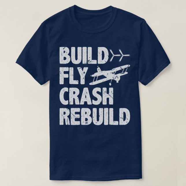 Funny RC Pilot Aeroplane Flying T-Shirt (Design Front)