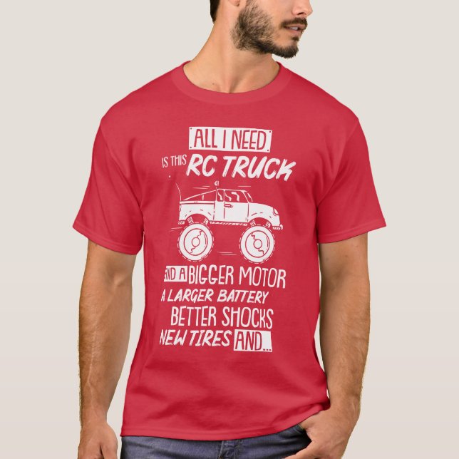 Funny RC Racing RCruck Radio Controlled RC Car S f T-Shirt (Front)