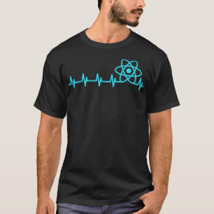 Funny Reactjs Heartbeat Lover Javascript Programme T-Shirt