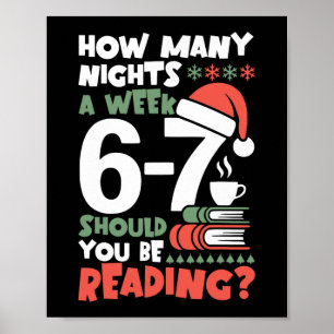 Funny Reading 67 Meme English Teacher Christmas Bo Poster