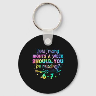 Funny Reading 67 Teacher Six Seven Reading 6 7 Boo Key Ring