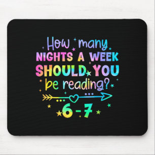 Funny Reading 67 Teacher Six Seven Reading 6 7 Boo Mouse Mat