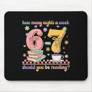 Funny Reading 67 Teacher Six Seven Reading 6 7 Boo Mouse Mat
