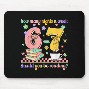 Funny Reading 67 Teacher Six Seven Reading 6 7 Boo Mouse Mat