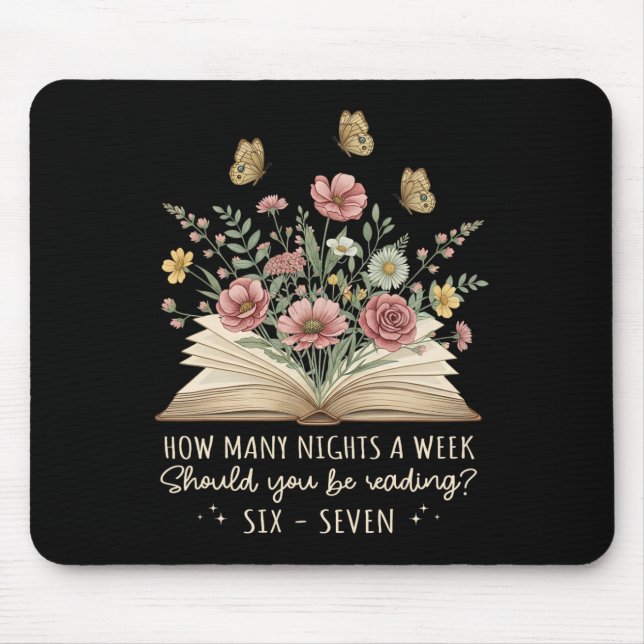 Funny Reading 67 Teacher Six Seven Reading 6 7 Boo Mouse Mat (Front)