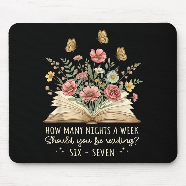 Funny Reading 67 Teacher Six Seven Reading 6 7 Boo Mouse Mat (Front)