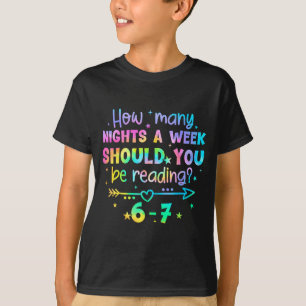 Funny Reading 67 Teacher Six Seven Reading 6 7 Boo T-Shirt