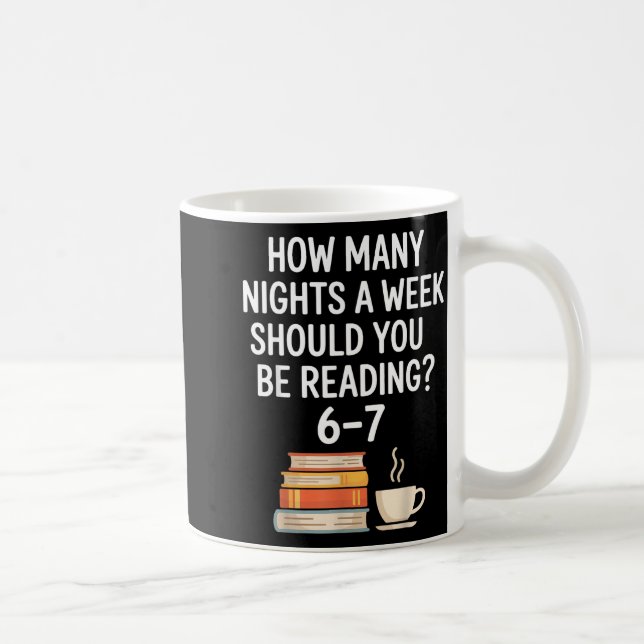 Funny Reading 6 7 Six Seven Meme Englieacher Book  Coffee Mug (Right)