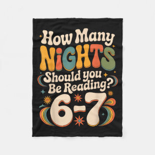 Funny Reading 6 7 Six Seven Meme Englieacher Book  Fleece Blanket