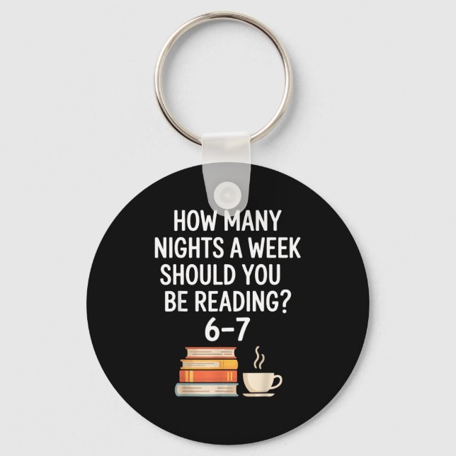 Funny Reading 6 7 Six Seven Meme Englieacher Book  Key Ring (Front)