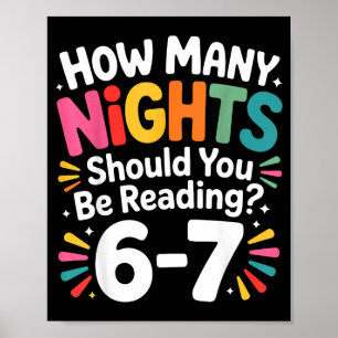 Funny Reading 6 7 Six Seven Meme Englieacher Book Poster