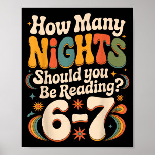 Funny Reading 6 7 Six Seven Meme Englieacher Book  Poster