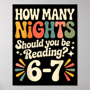 Funny Reading 6 7 Six Seven Meme Englieacher Book Poster