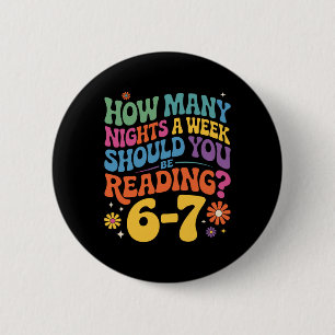 Funny Reading 6 7 Six Seven Meme English Teacher B Cm Round Badge