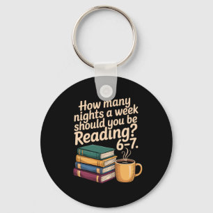 Funny Reading 6 7 Six Seven Meme English Teacher B Key Ring